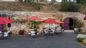 Toogood Winery Patio and wine cave