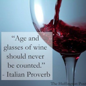 Age and glasses of wine