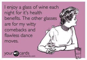 Glass of wine each day