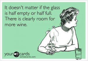 Wine glass half full 