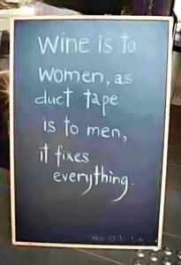 Wine Women Men Duct Tape    